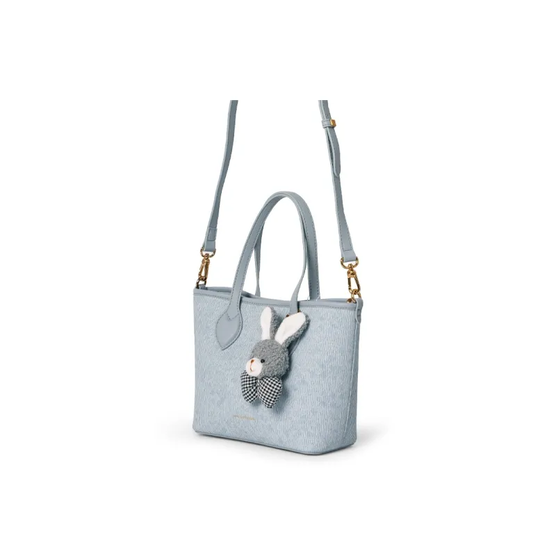 OMI Synthetic Leather Handbag Regular Women's Brown/Gray/Light Blue/Milk White-4