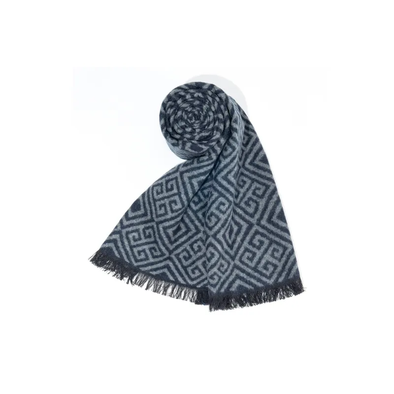 Shanghai Story 100% Mulberry Silk Knit Scarves Men's Multiple Colors-16
