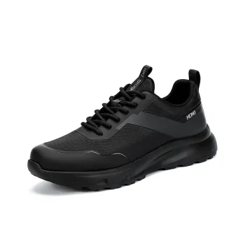 RED DRAGONFLY Athletic Shoes Lightweight And Breathable Low Top Casual Shoes Men's Black Gray