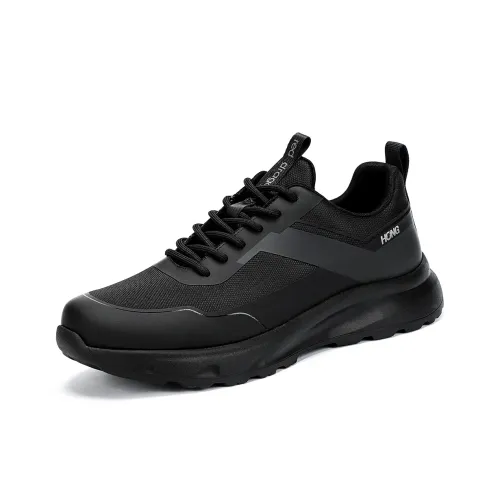 RED DRAGONFLY Athletic Shoes Lightweight And Breathable Low Top Casual Shoes Men's Black Gray