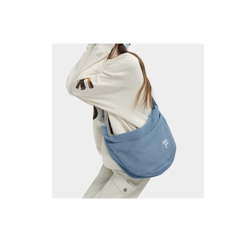 FILA FUSION Fabric Shoulder Bag, Crossbody Bag Extra Small Unisex Denim Blue-5