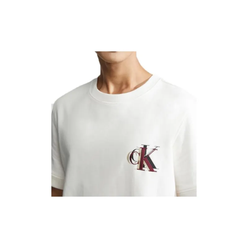 CALVIN KLEIN T Shirt Men's Ecru-4