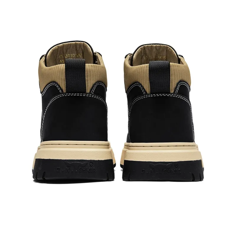 G.N.SHIJIA Wear Resistant Wide Coverage Lightweight High Top Casual Shoes Men's-4