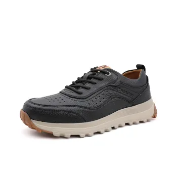 HANG TEN Slip Resistant Low Top Casual Shoes Men's Black