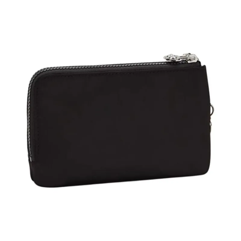 Kipling Polyester Wallet Small Size Women's Charcoal Black Ding-1