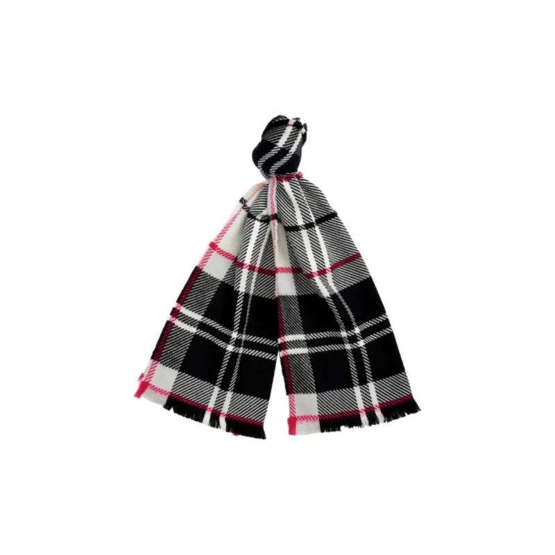 BARBOUR Pendle Logo Patch Ribbed Beanie Scarf Set-0