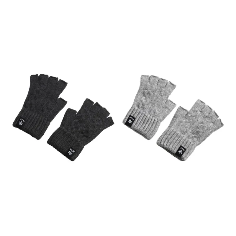 PEAK Acrylic Knit Gloves Unisex Black-3