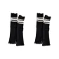 [2 Pack]Black Three Stripes