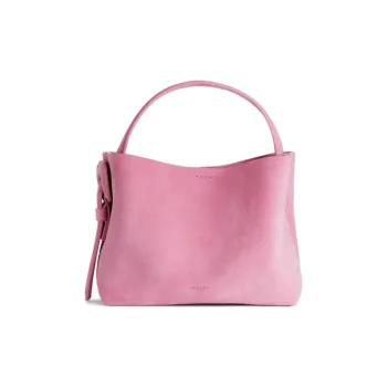 ARKET Cow Split Leather Totes Handbags Medium Size Women's Pink