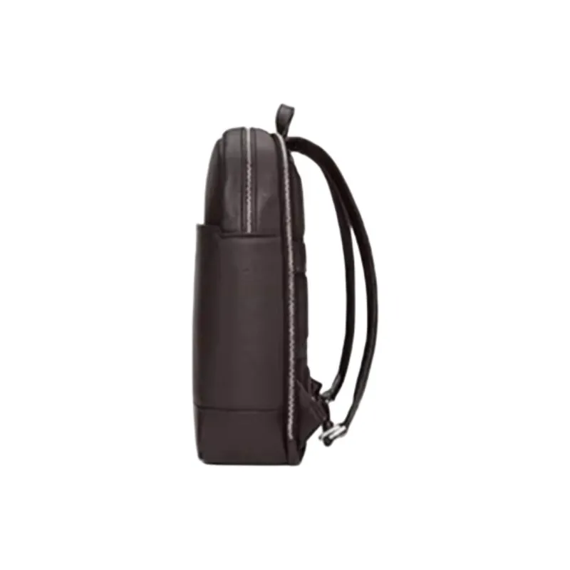 MOLESKINE Cow Leather Backpack Medium Size Unisex Wood Umber-1