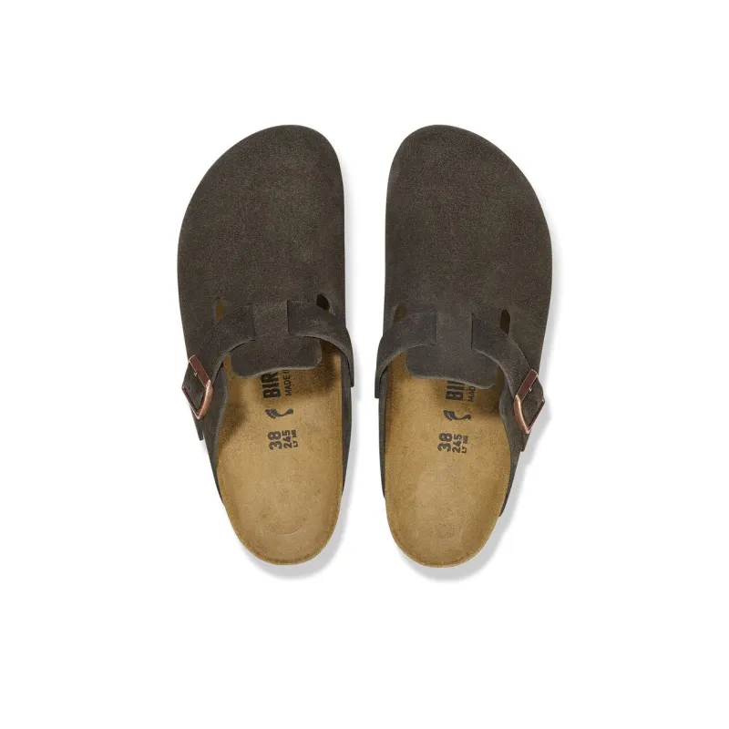 Birkenstock Boston EVA Abrasion Resistant Wrap toe Slippers Unisex Mocha Regular-3