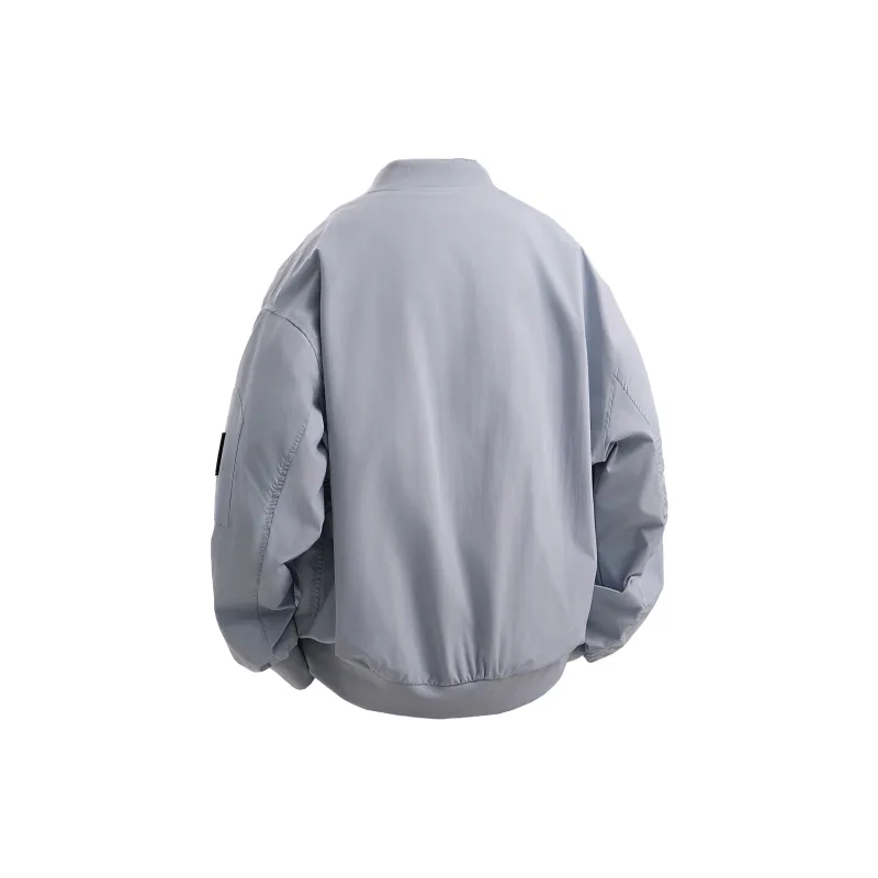 ZMOH Baseball Collar Jacket Unisex Couple's-9
