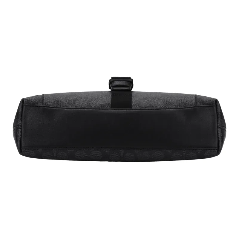 COACH BECK Artificial Leather Messenger Bag Shoulder Bag Crossbody Bag Regular Men's Charcoal Black-7