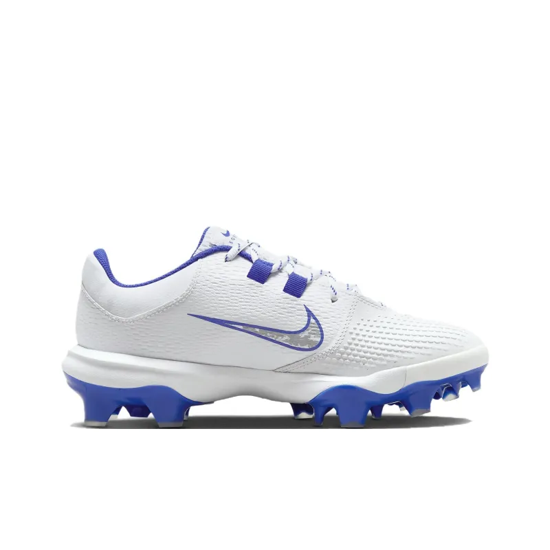 Nike Hyperdiamond 4 Pro Mcs White Pure Platinum Hyper Royal Women's-1