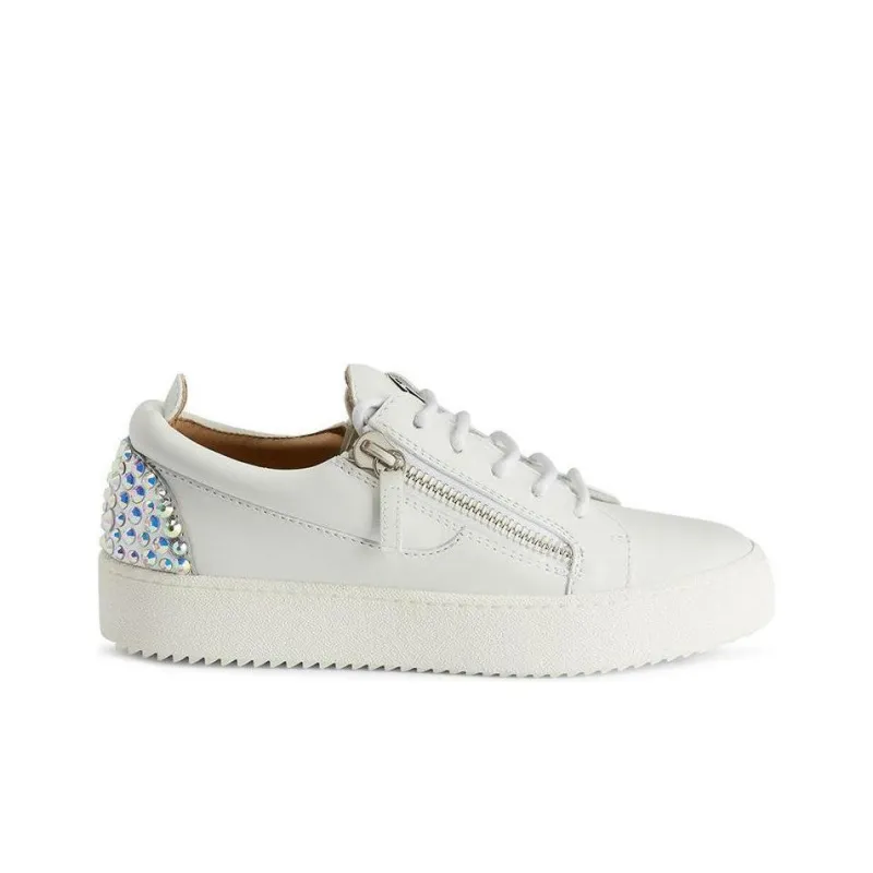 Giuseppe Zanotti Gail Rhinestone embellished Leather Sneakers Women's-1