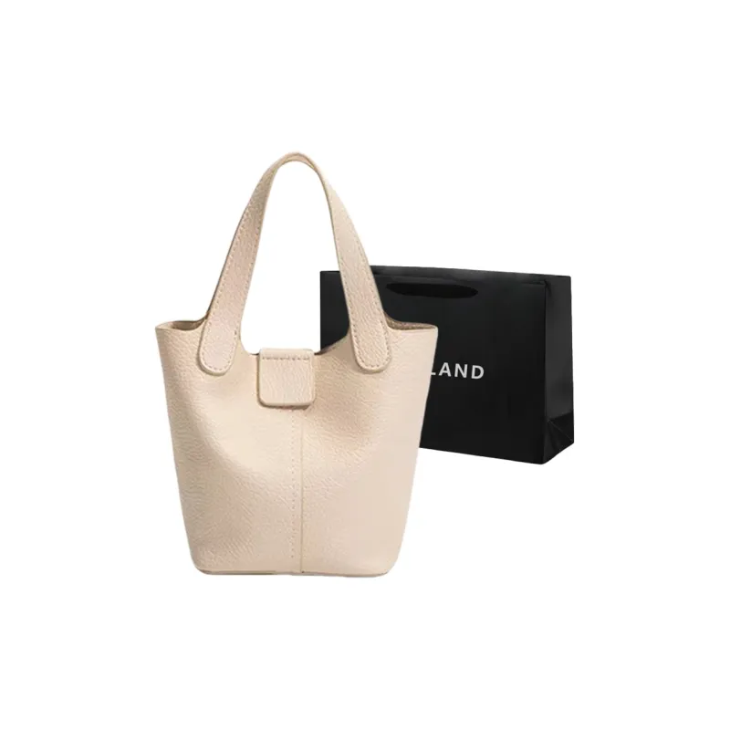 PINK·LAND PU One Shoulder Handbags Women's White/Black/Yellow/Green-2