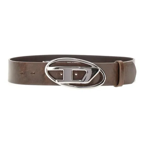DIESEL Logo buckle Leather Belt