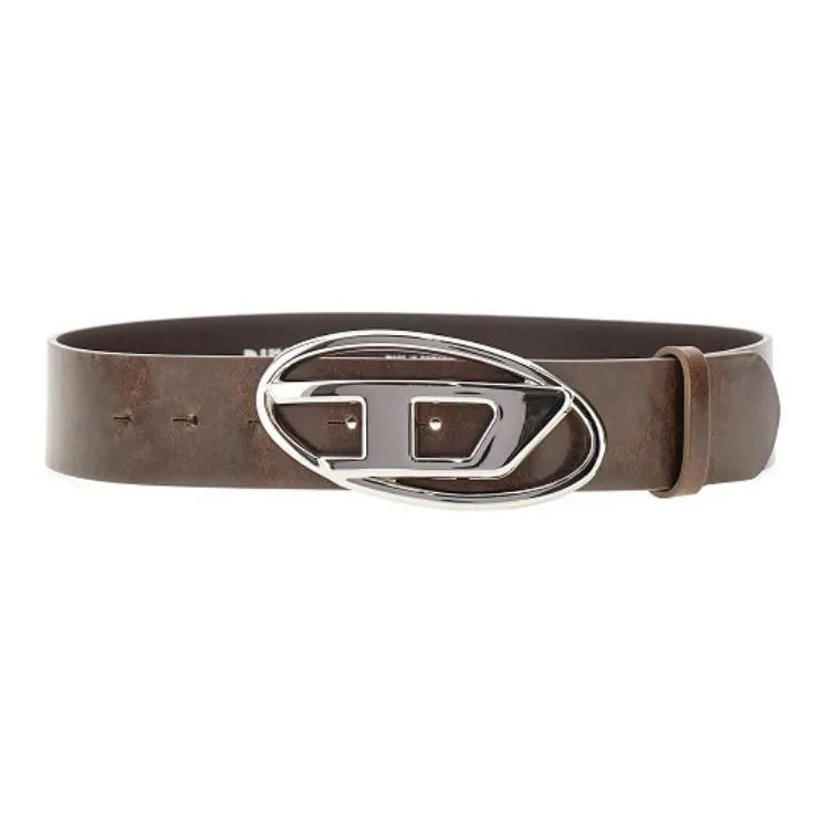 DIESEL Logo-buckle Leather Belt-0