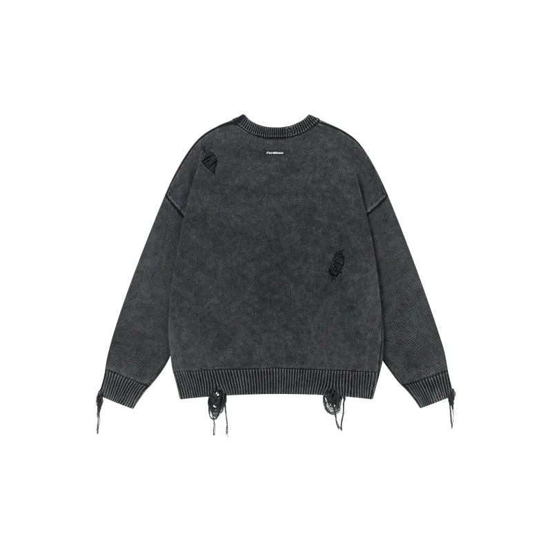 FORNINES Knitted Fabric Sweater Unisex-6