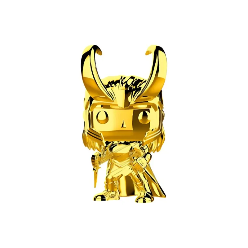 Funko FUNKO POP Marvel 10th Anniversary Commemoration Electroplated Edition Loki Chibi Figures-1