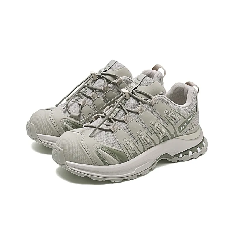 JEEP SPIRIT Outdoor Trail Running Hiking / Trekking Shoes Unisex Low Top Beige Gray/Black Gray/Light Green/Light Coffee-19