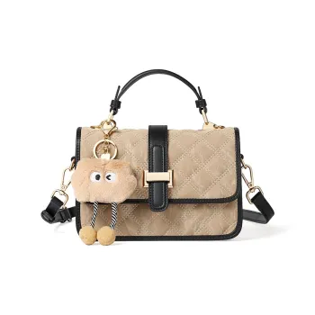 TUCANO With Cow Leather And PU Shoulder Bag, Crossbody Bag, Handbag Trumpets Women's Light Camel