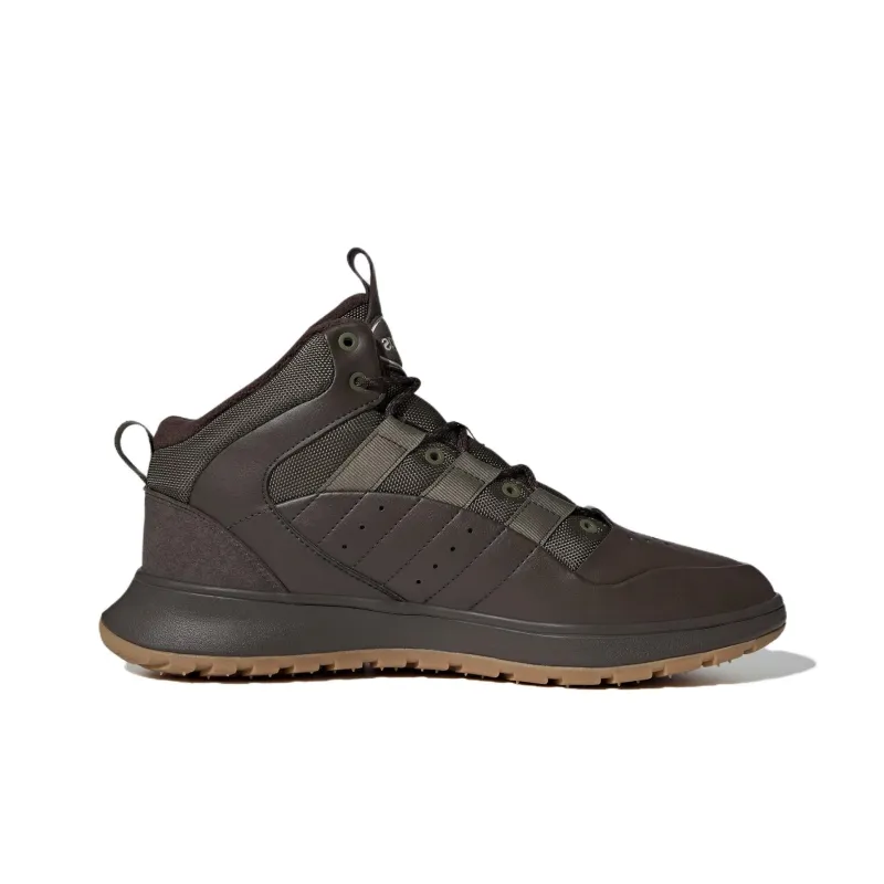 Adidas Anti Slip And Wear Resistant Warm Mid Top Vintage Basketball Shoes Unisex Brown Green-1