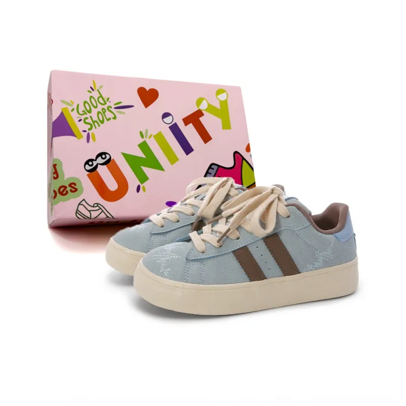 UNIITY Fashion Vintage Minimalist Style Versatile Low-Top Skateboard Shoes Women's Box Included-5