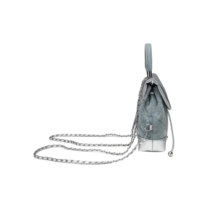 NOMK PU Backpack Small Size Women's Black/Silver-37
