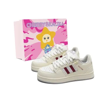 CHERRY&KALIKA Skateboard Shoes Women's Low Top Burgundy