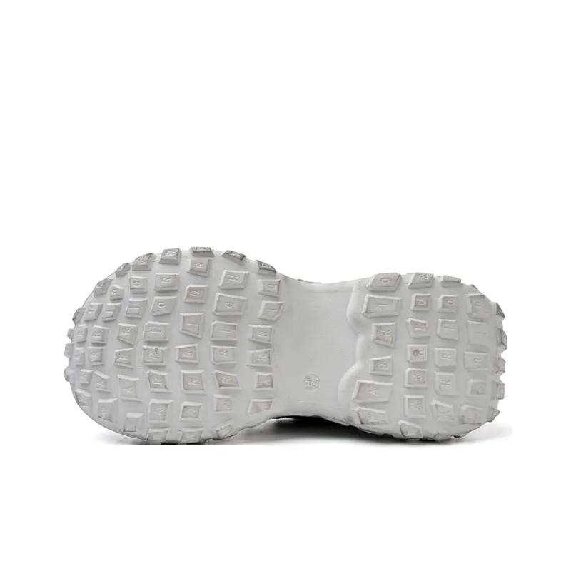 Warrior Warrior Lightweight Anti-Slip Low-Top Chunky Sneakers Women's Dark Gray-4