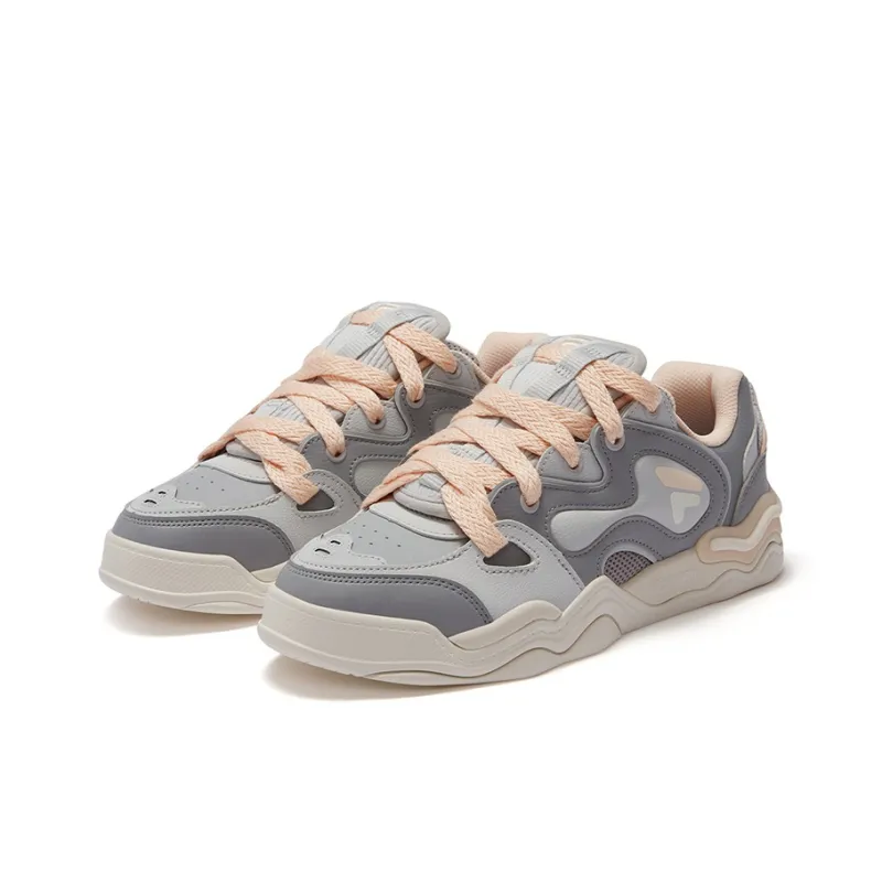 FILA FUSION KICKDX Abrasion Resistant Low Top Skateboard Shoes Women's Gray-1