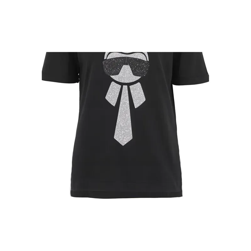 FENDI X Karl Lagerfeld T Shirt 'Black'-6
