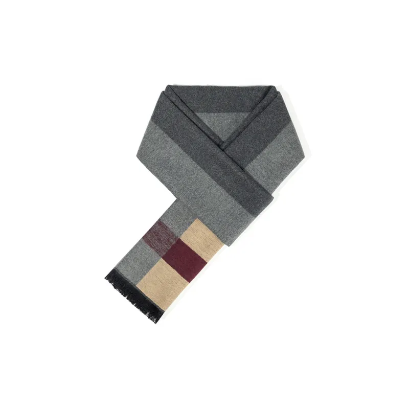 Shanghai Story 100% Mulberry Silk Knit Scarves Men's Multiple Colors-22