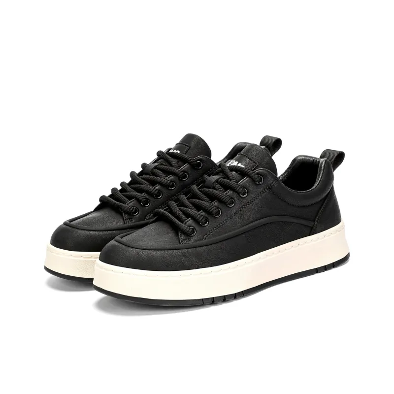 RED DRAGONFLY Flat Shoes Lightweight And Breathable Low Top Casual Shoes Men's Black Brown-1