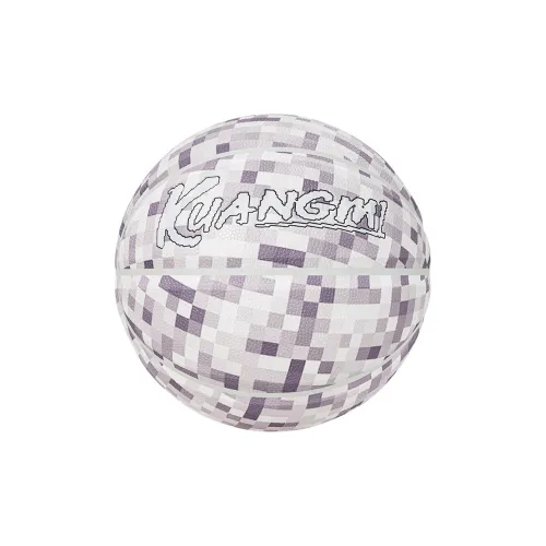 Kuangmi PU Basketball Mosaic Gray Size 7 Training Unisex