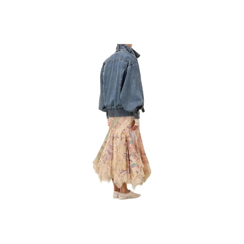 Zimmermann FW24 Casual Long Skirts Women's Multicolor-4