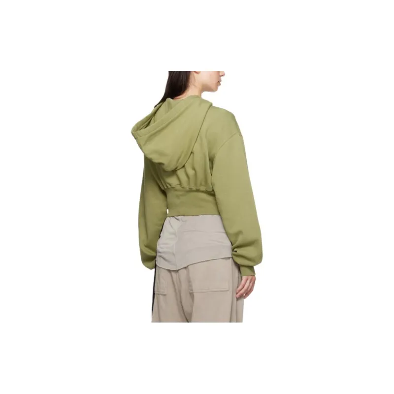Rick Owens DRKSHDW Tatlin Drawstring Cropped Hoodie-1