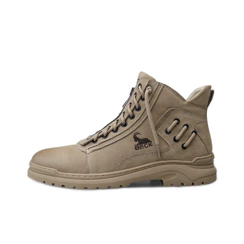 BECK Height Increasing Wear-Resistant Slip-Resistant High-Top Casual Shoes Unisex-7