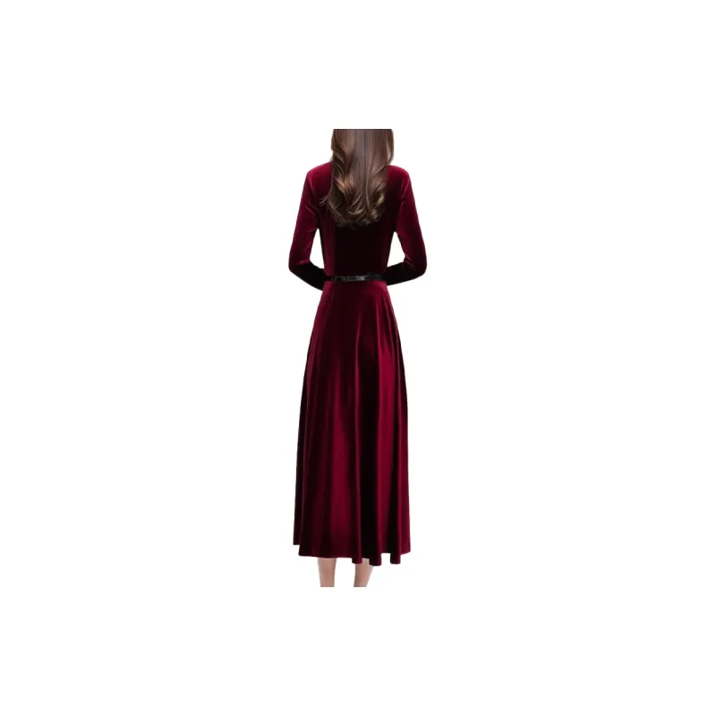 Mapping Long Sleeved Dresses Women's-1