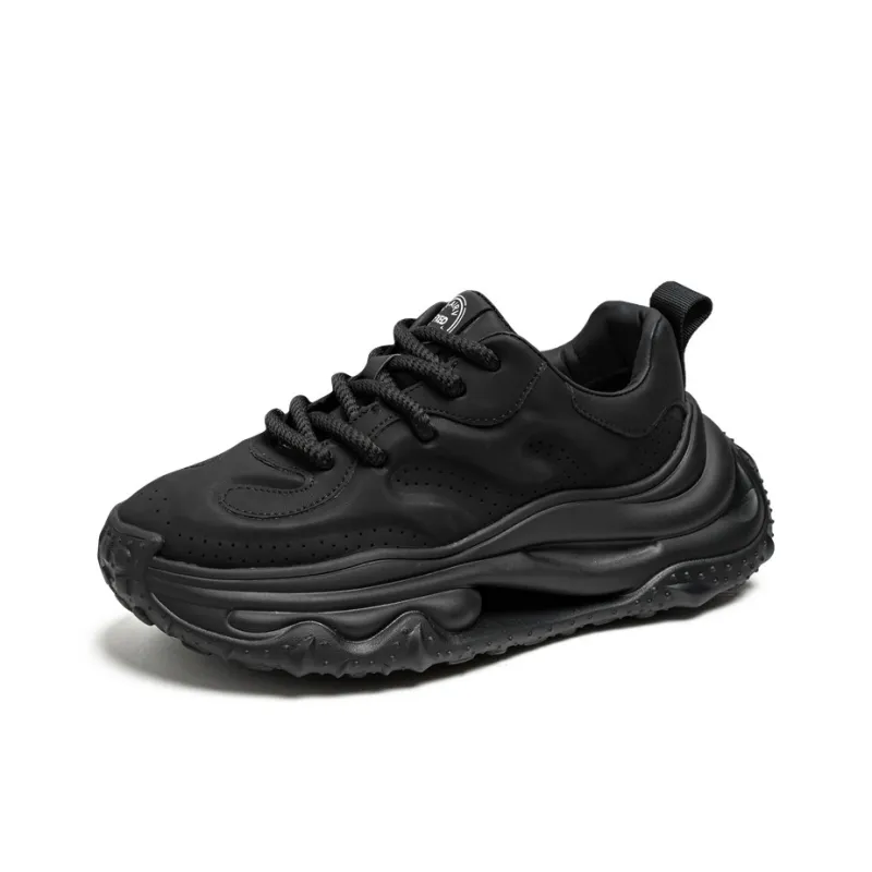 Wooden Rabbit Cushioning, Slip Resistant, Abrasion Resistant, Height Increasing Low Top Chunky Sneakers Men's-11