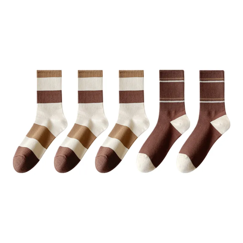 Lan Miao Mid Calf Socks Women's 5 Pack-5