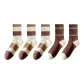 3 Beige Coffee Multicolor & 2 Dark Brown & Four Stripes