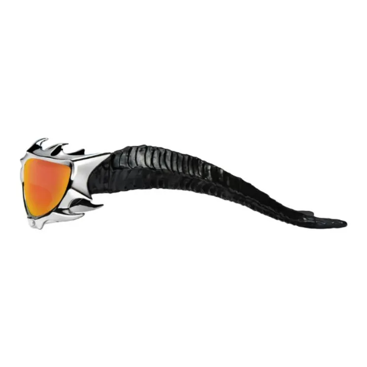GENTLE MONSTER TR/Memory Plastic Irregular Shape Sunglasses Unisex Silver-2