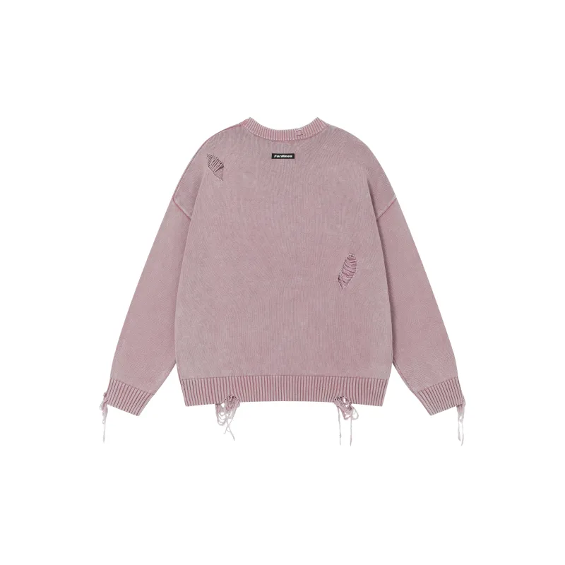 FORNINES Knitted Fabric Sweater Unisex-10