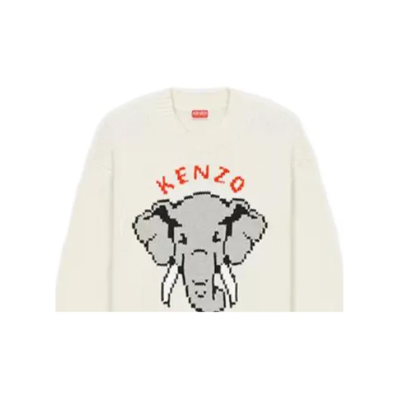 KENZO Elephant Intarsia Jumper-6