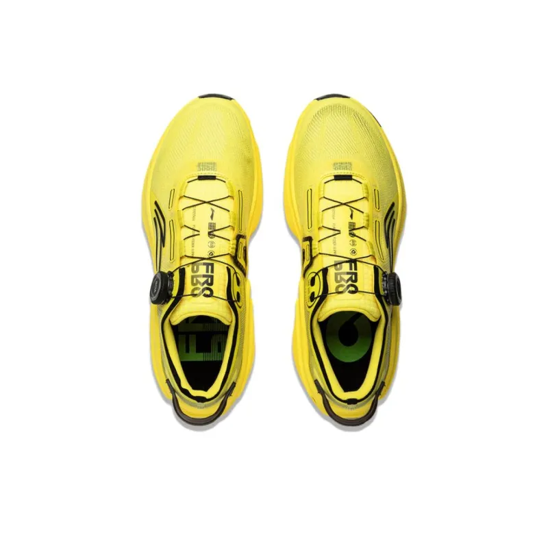 LiNing Cushioning Anti Slip And Wear Resistant Low Top Running Shoes Men's Yellow-3