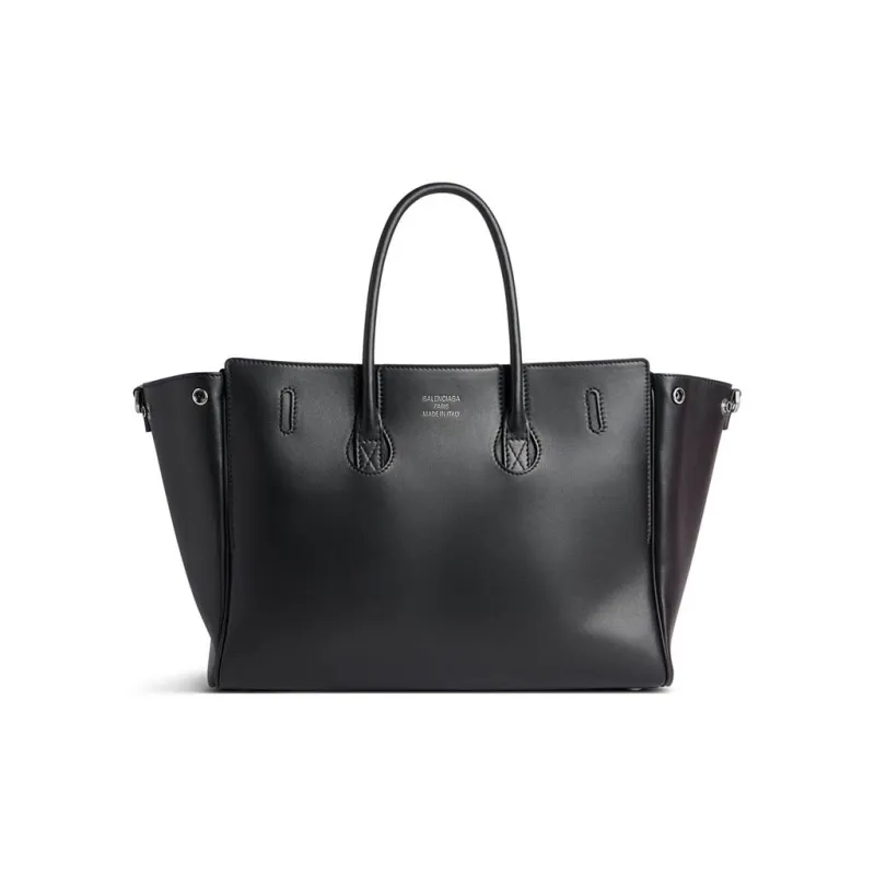 Balenciaga BEL AIR Small Calfskin Bag Women's Black-4