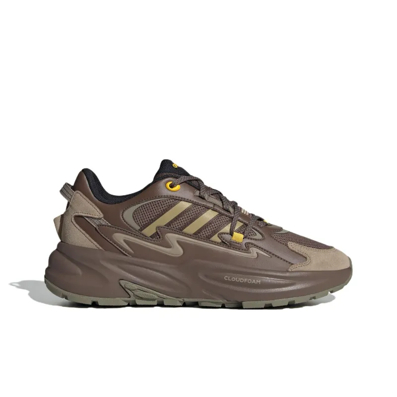 Adidas Ozwave Anti-Slip Wear-Resistant Low-Top Chunky Sneakers Unisex Umber-1
