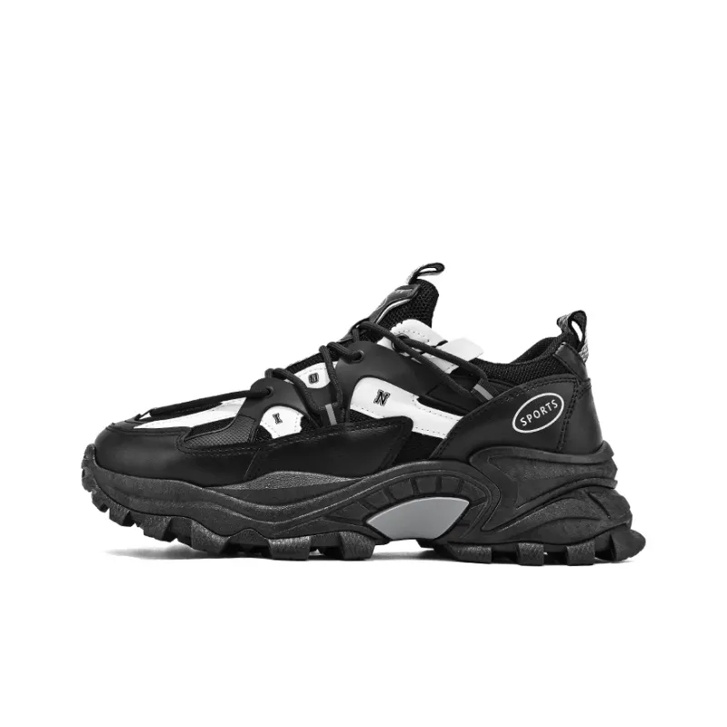 M.M Party Anti Slip And Wear Resistant Height Increasing Low Top Chunky Sneakers Men's-5